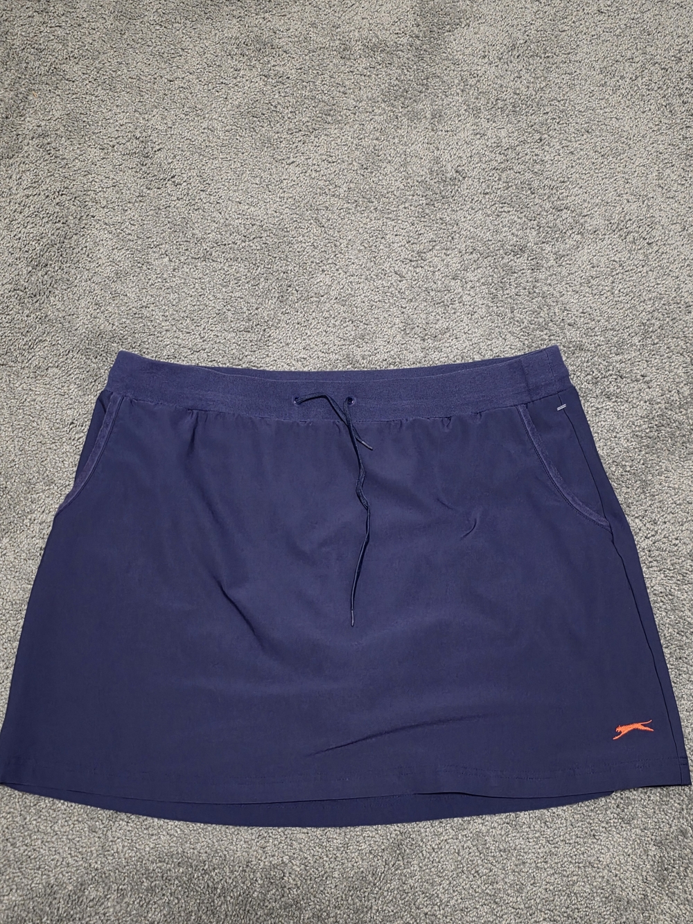 Slazenger Navy Athletic Golf Skort with Drawstring